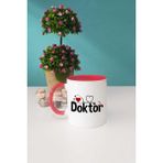 Hedizu Doktora Hediye Kupa Bardak Kırmızı