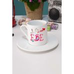 Hedizu En Tatlı Ebe Türk Kahvesi Fincanı Beyaz - 1 Adet - 70 ml