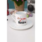 Hedizu En Tatlı Hemşire-2- Türk Kahvesi Fincanı Beyaz - 1 Adet - 70 ml