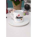 Hedizu En Tatlı Maden Mühendisi Hediye Türk Kahvesi Fincanı Beyaz - 1 Adet - 70 ml