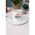 Hedizu En Tatlı Uzmanı Hediye Türk Kahvesi Fincanı Beyaz - 1 Adet - 70 ml