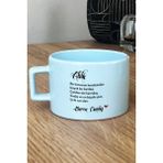 Hedizu Kişiye Özel Ablaya Hediye Pastel Fincan Mavi Ablaya Doğum Günü Hediyesi