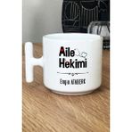 Hedizu Kişiye Özel Aile Hekimi Doktor Kupa Bardak T Kulplu Beyaz Tıp Bayramı Hediyesi