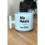 Hedizu Kişiye Özel Aile Hekimi Doktor Pastel T Kulplu Kupa Bardak Mavi Tıp Bayramı Hediyesi