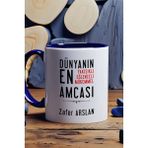 Hedizu Kişiye Özel Amca Kupa Bardak Lacivert Amcaya Babalar Günü Hediyesi