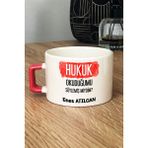 Hedizu Kişiye Özel Avukata Hediye Lüks Fincan Turuncu Hukuk Okuduğumu Söylemiş Miydim