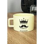 Hedizu Kişiye Özel Babaya Hediye You Are My King Pastel Fincan Sarı