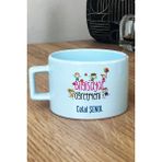 Hedizu Kişiye Özel Bilgisayar Öğretmeni Pastel Fincan Mavi Öğretmenler Günü Hediyesi