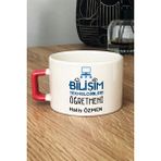 Hedizu Kişiye Özel Bilişim Öğretmeni -2- Lüks Fincan Turuncu Öğretmenler Günü Hediyesi