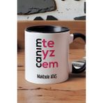 Hedizu Kişiye Özel Canım Teyzem Kupa Bardak Siyah Teyzeye Anneler Günü Hediyesi