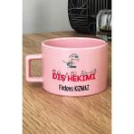 Hedizu Kişiye Özel Diş Hekimi Pastel Fincan Pembe Diş Hekimleri Günü Hediyesi