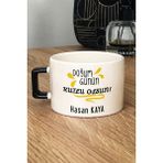 Hedizu Kişiye Özel Doğum Günü Hediyesi Lüks Fincan Siyah Anneye Babaya Arkadaşa Kardeşe Hediye