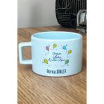 Hedizu Kişiye Özel Doğum Günü Hediyesi Pastel Fincan Mavi Isme Özel