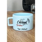Hedizu Kişiye Özel Edebiyat Öğretmeni -2- Pastel Fincan Mavi Öğretmenler Günü Hediyesi