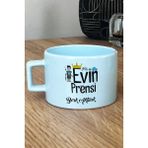 Hedizu Kişiye Özel Evin Prensi Pastel Fincan Mavi Erkek Çocuğa Hediye