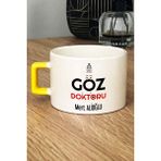 Hedizu Kişiye Özel Göz Doktoru Lüks Fincan Sarı Isme Özel Tıp Bayramı Hediyeleri