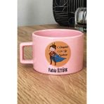 Hedizu Kişiye Özel Kadın Öğretmenler Günü Hediyesi Pastel Fincan Pembe