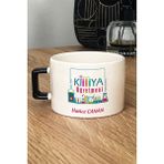 Hedizu Kişiye Özel Kimya Öğretmeni -2- Lüks Fincan Siyah Öğretmenler Günü Hediyesi