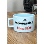 Hedizu Kişiye Özel Odyometrist Pastel Fincan Mavi Isme Özel Tıp Bayramı Hediyeleri