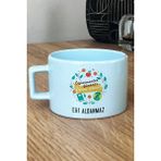 Hedizu Kişiye Özel Öğretmenler Günü Hediyesi Pastel Fincan Mavi