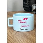 Hedizu Kişiye Özel Sınıf Öğretmeni -4- Pastel Fincan Mavi Öğretmenler Günü Hediyesi