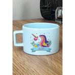 Hedizu Kişiye Özel Unicorn Pastel Fincan Mavi Kız Çocuğa Hediye