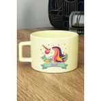 Hedizu Kişiye Özel Unicorn Pastel Fincan Sarı Kız Çocuğa Hediye