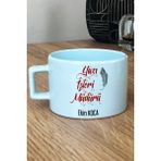 Hedizu Kişiye Özel Yazı Işleri Müdürü Pastel Fincan Mavi