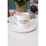 Hedizu Komiser Yardımcısı Hediye Türk Kahvesi Fincanı Beyaz - 1 Adet - 70 ml