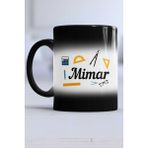 Hedizu Mimara Hediye Mimar Kupa Bardak Sihirli - Siyah