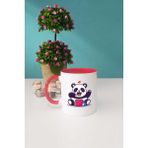 Hedizu Sevimli Panda Kırmızı Kupa
