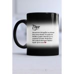 Hedizu Teyzeye Hediye Teyze Siyah Kupa Bardak