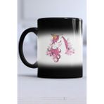 Hedizu Unicorn Hediye Siyah Kupa Bardak