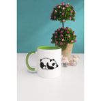 Hedizu Uykucu Panda Yeşil Kupa Bardak