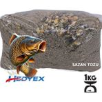 Hedyex 1Kg Sazan Tozu Yüksek Proteinli Özel Katkılı Sazan Alabalık Avı Toz Yem