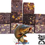 Hedyex 2Kg Sazan Kuspesi Delikli Kup Cilekli Misir Kuspesi Kare