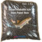 Hedyex 5nm Alabalık Hamuru Için Palet Yem Sazan Avı Alabalık Avı Palet Yem - 3 Kg