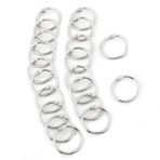 HEEPDD 20PCS Bağlayıcı Halkaları, Gevşek Yaprak Bağlayıcı Halkası, 3 Boyutlu Kitap Bağlayıcı Halkaları, Halka Bağlayıcı Klipleri Dizin Kartları Için Metal Halkalar, Flash Kartlar Için