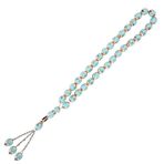 HEEPDD Dini kaynaklar Worship Supplies Müslüman roze Worship Supplies Accessory 7 renk opsiyonel, İslami Tasbih Prayer boncukları sigorta ve boncuk boncukları Müslüman Prayer boncukları Müslüman (mavi deniz)