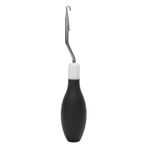 HEEPDD Halı Mandalı Kanca Örgü Aracı Oval Şekil Kauçuk Saplı Taşınabilir Halı Kumaş El Sanatları Için Tığ Iğne Halı Yapımı Için Örgü Kancalama Sanat El Sanatları (BLACK)