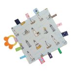 HEEPDD Infant Comfort Saliva Towel Baby Comfort Saliva Towel Comfortable Touch Infant Saliva Towel Silicone Teether Cute Patterns Visual Development Improve Flexibility Baby Comfort (yelkenli)
