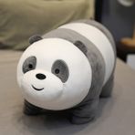 Heers Karikatür Orman Hayvan Panda Peluş Oyuncaklar Yumuşak Pamuk Pamuklu Yastıklı Konforlu Kumaş Ev Dekorasyon Yastık Yastığı 40 Cm (Yurt Dışından)