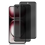 HeeYeal Oppo Reno12 Pro 5G ile uyumlu 2 adet Privacy koruyucu folyo, 9H sertlikte gözetleme engelleyici folyo, zırh koruma camı anti spy folyo Oppo Reno12 Pro 5G için