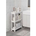 Heez Tekerlekli 3 Katlı Çok Amaçlı Raf Ünitesi - Banyo Mutfak Düzenleyici Organizer Raf