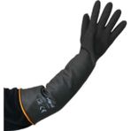 Hegi Hegı Tırtıklı Siyah Asit Eldiveni 55 cm - 10