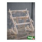 hegiCo Takı Standı - Küpe Standı - Kolye Askısı - Modern Takı ve Küpe Standı - 3 Bölmeli Küpe Standı