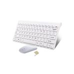 HEGİTECH X20 8" Tablet İçin Uyumlu Kablosuz Taşınabilir Q Klavye Ve Mouse Set BEYAZ