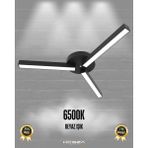 Hegza Lighting Admira (Siyah Kasa, Beyaz Işık) Ledli Modern Plafonyer LED Avize Salon Mutfak Oturma Odası Antre Hol