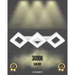 Hegza Lighting Amigo (Beyaz Kasa, Sarı Işık) Ledli Modern Plafonyer LED Avize Salon Mutfak Oturma Odası Yatak Odası Antre Hol LED