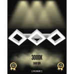 Hegza Lighting Amigo (Gri Kasa, Sarı Işık) Ledli Modern Plafonyer LED Avize Salon Mutfak Oturma Odası Yatak Odası Antre Hol LED